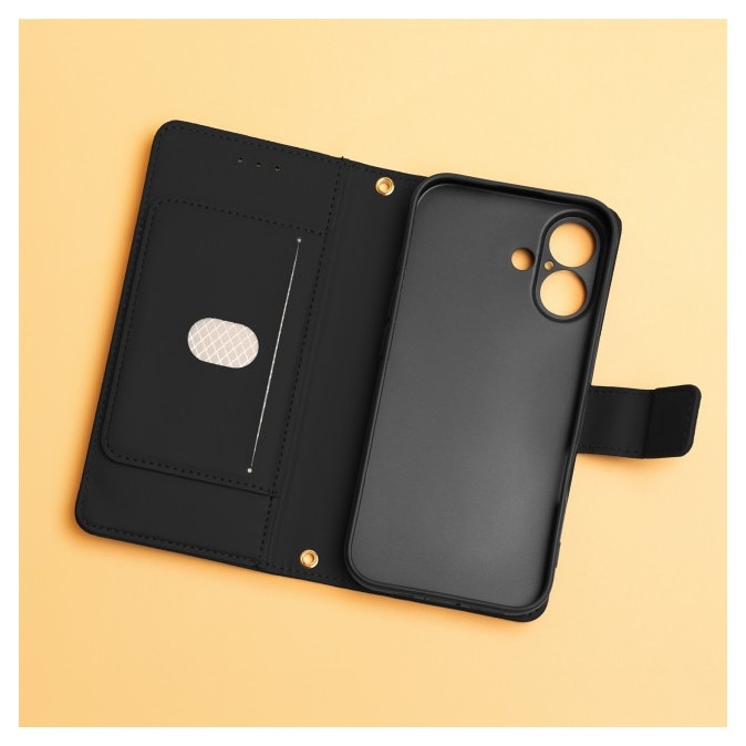 Husa Tip Flip Cover Upzz Smart Triangle Compatibila Cu Honor 600 LITE, Magnet, Functie Stand, Negru