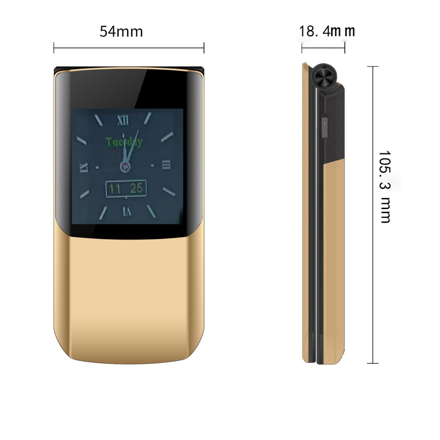 Telefon mobil AIEK S7A, 2G, 2.4 inch, 32MB, camera 8MP, negru, 105.3x54x18.4mm