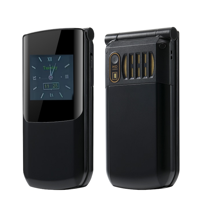 Telefon mobil AIEK S7A, 2G, 2.4 inch, 32MB, camera 8MP, negru, 105.3x54x18.4mm