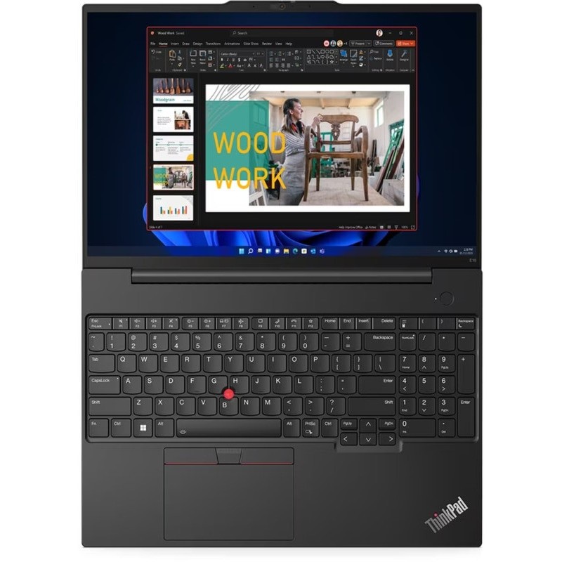 Laptop Lenovo ThinkPad E16 Gen 1 cu procesor Intel® Core™ i5-1335U pana la 4.6 GHz, 10 nuclee, 12 MB "16", WUXGA, IPS, 40GB DDR4, 2TB SSD, Intel® Iris® Xe Graphics, No OS, Graphite Black