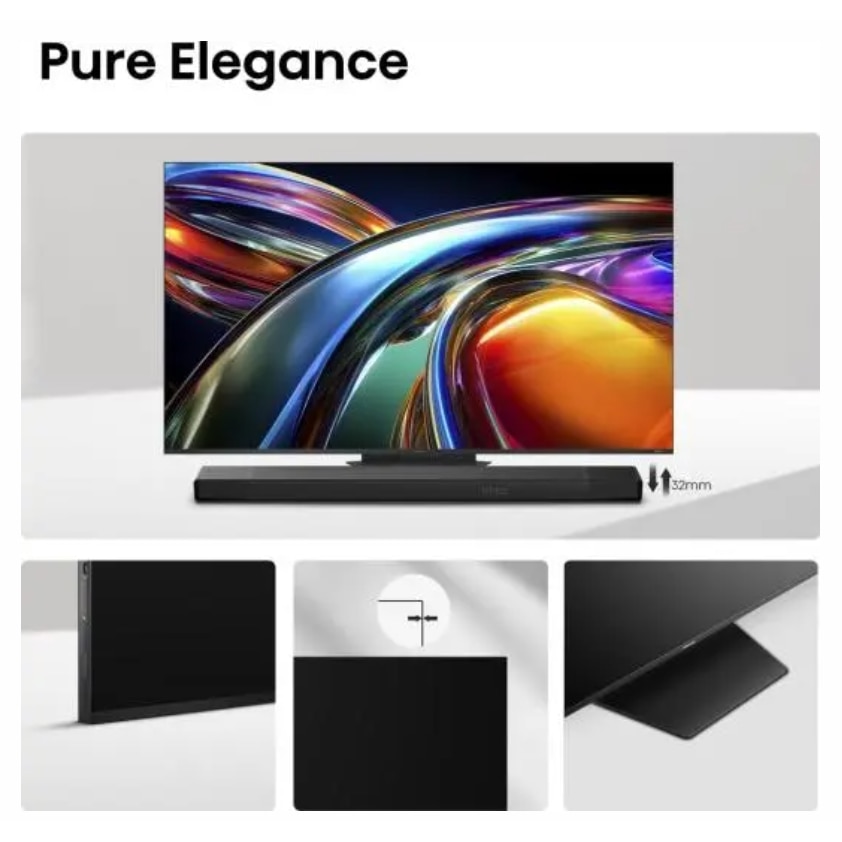 Televizor MiniLED Hisense 165 cm 65" 65UR9DS, Ultra HD 4K, Smart TV, WiFi, CI+