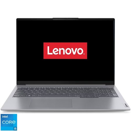 Laptop Lenovo 16'' ThinkBook 16 G6 IRL, WUXGA IPS, Procesor Intel® Core™ i5-1335U (12M Cache, up to 4.60 GHz), 64GB DDR5, 256GB SSD, Intel Iris Xe, No OS, Arctic Grey