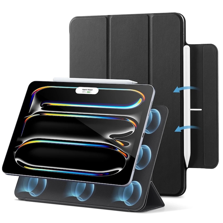 Husa Magnetica pentru iPad Pro 13" (M5/M4) 2025/2024, Suport Pencil Pro, Smart Cover