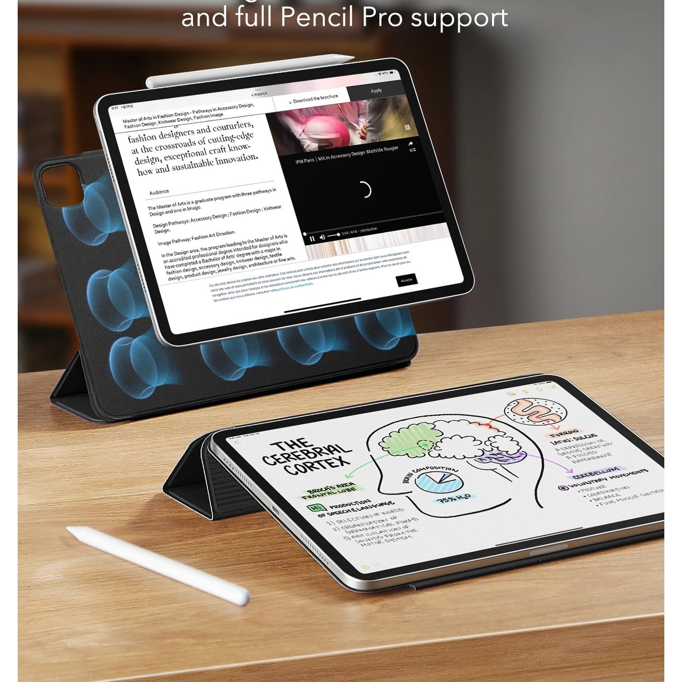 Husa Magnetica pentru iPad Pro 13" (M5/M4) 2025/2024, Suport Pencil Pro, Smart Cover