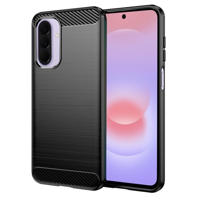 Husa Spate Upzz® Carbon Pro, Compatibila Cu Samsung Galaxy A27 5G, Protectie Perfecta, Silicon, Black