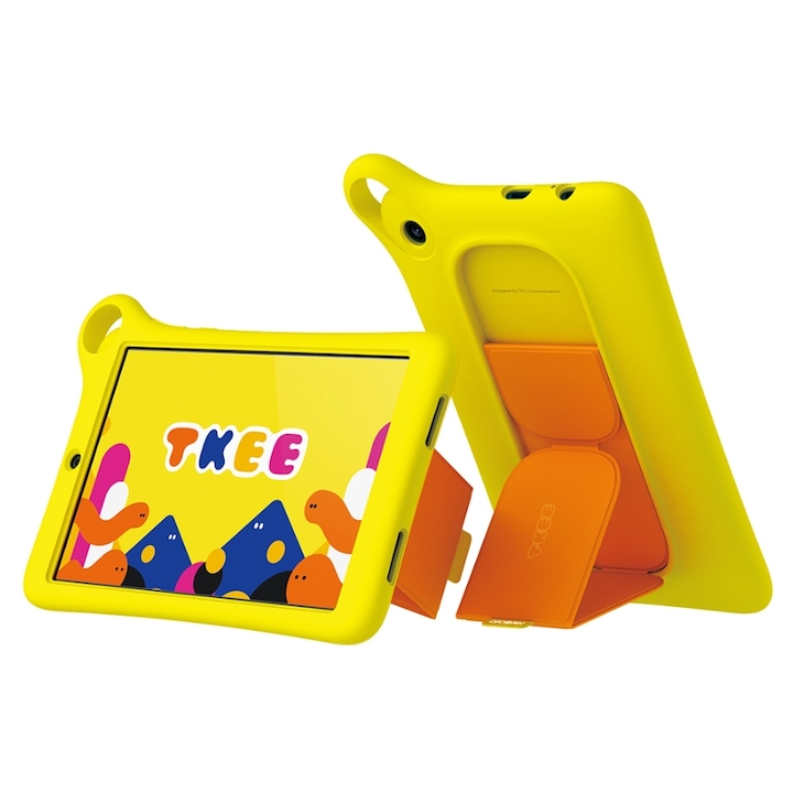 Tableta TCL TAB TKEE MID, Procesor Quad-Core MediaTek MT8766B, Ecran HD 8", 2GB RAM, 32GB Flash, Wi-Fi, Bluetooth, 4G LTE, Android Galben