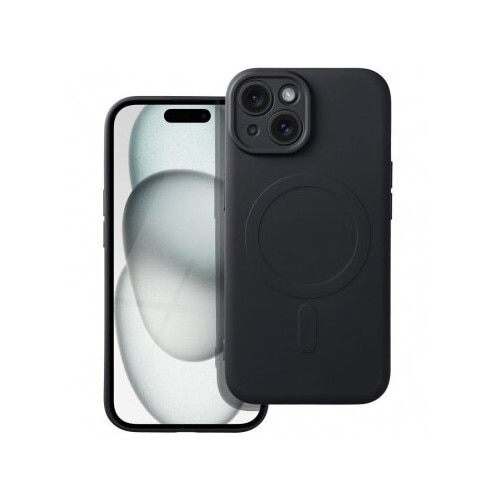 Husa telefon spate, MagSafe, TPU, pentru iPhone 15, Negru