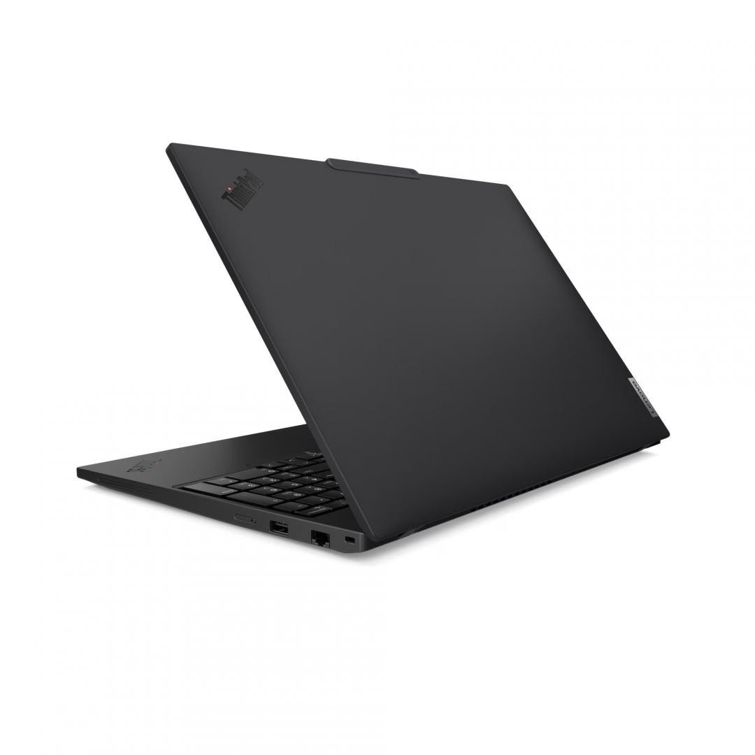 Laptop Lenovo ThinkPad T16 Gen 4 (Intel), 16" WUXGA (1920x1200) IPS 500nits Anti-glare, 100% sRGB, Low Power, Intel® Core Ultra 7 255U, 12C (2P + 8E + 2LPE) / 14T, Max Turbo up to 5.2GHz, 12MB, Video Integrated Intel® Graphics, RAM 2x 16GB SODIMM