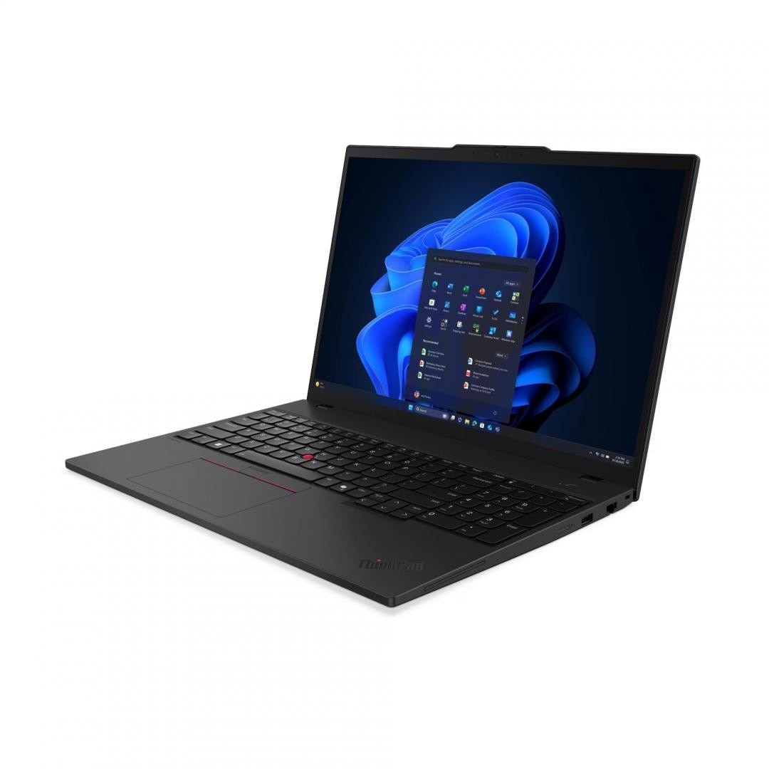 Laptop Lenovo ThinkPad T16 Gen 4 (Intel), 16" WUXGA (1920x1200) IPS 500nits Anti-glare, 100% sRGB, Low Power, Intel® Core Ultra 7 255U, 12C (2P + 8E + 2LPE) / 14T, Max Turbo up to 5.2GHz, 12MB, Video Integrated Intel® Graphics, RAM 2x 16GB SODIMM