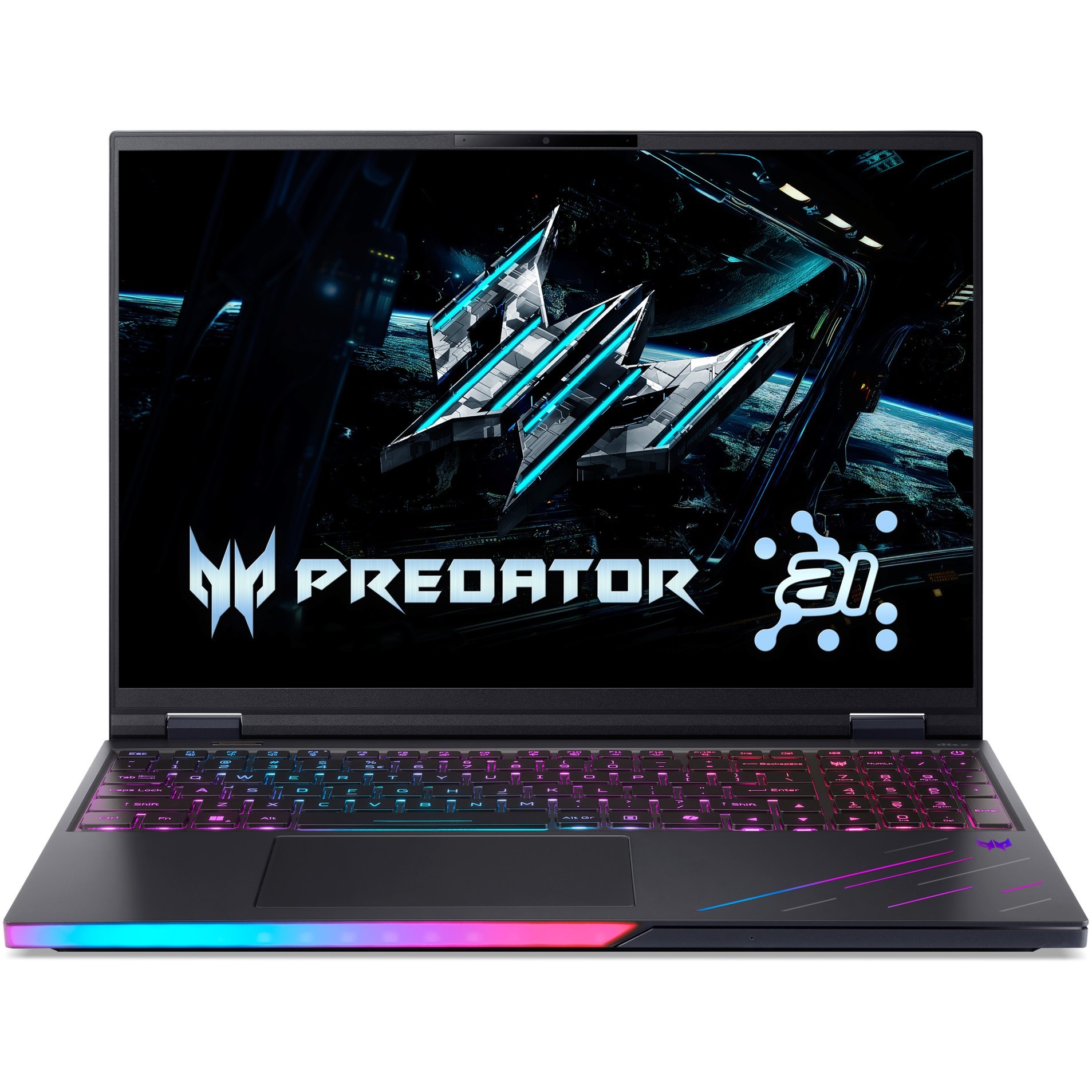 Laptop Gaming Acer Predator Helios 16 AI OLED PH16-73-98WZ, 16 inches (40.64 cm), Acer CineCrystal™ WQXGA OLED 240Hz display with 100% DCI-P3 / Adobe-RGB color space coverage, 2560 x 1600, 16:10, Intel® Core™ Ultra 9 Processor 275HX, 2.1 GHz base cloc
