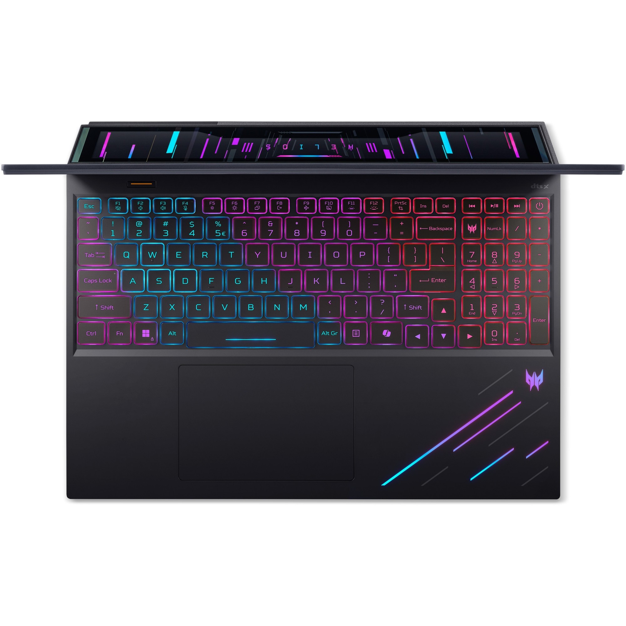 Laptop Gaming Acer Predator Helios 16 AI OLED PH16-73-98WZ, 16 inches (40.64 cm), Acer CineCrystal™ WQXGA OLED 240Hz display with 100% DCI-P3 / Adobe-RGB color space coverage, 2560 x 1600, 16:10, Intel® Core™ Ultra 9 Processor 275HX, 2.1 GHz base cloc