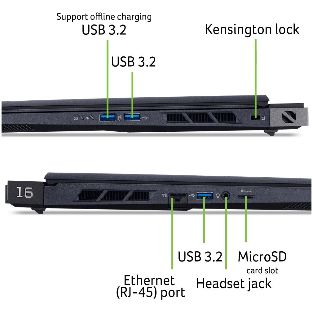 Laptop Gaming Acer Predator Helios 16 AI OLED PH16-73-98WZ, 16 inches (40.64 cm), Acer CineCrystal™ WQXGA OLED 240Hz display with 100% DCI-P3 / Adobe-RGB color space coverage, 2560 x 1600, 16:10, Intel® Core™ Ultra 9 Processor 275HX, 2.1 GHz base cloc