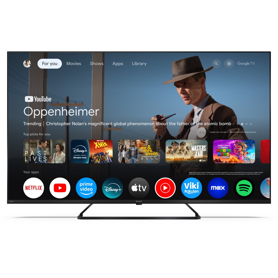 Televizor Sharp 50HP6265E 50" (126cm), 3840 x 2160 (Ultra HD 4K), QLED, Google TV, Negru