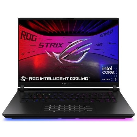 Laptop ASUS ROG Strix Scar 16 inch 2.5K Intel Core Ultra 9 275HX 64GB 2TB SSD RTX 5080 Free Dos Black