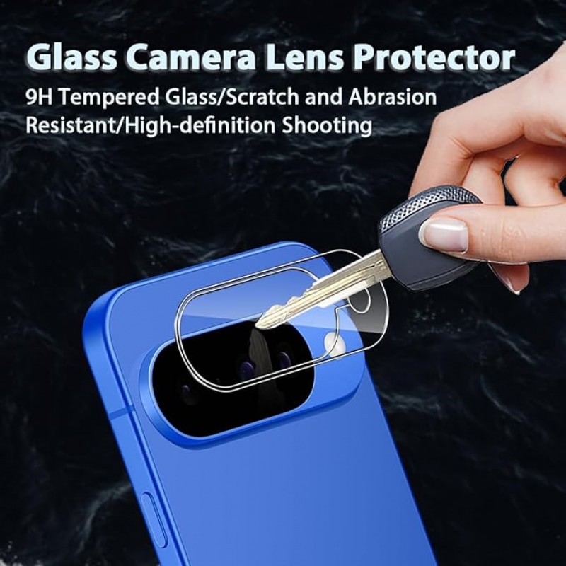 2 bucati pentru Google Pixel 10 sticla temperata protectie camera, sticla protectie lentila rezistenta la zgarii 9H, protectie HD clara camera posterioara - transparenta