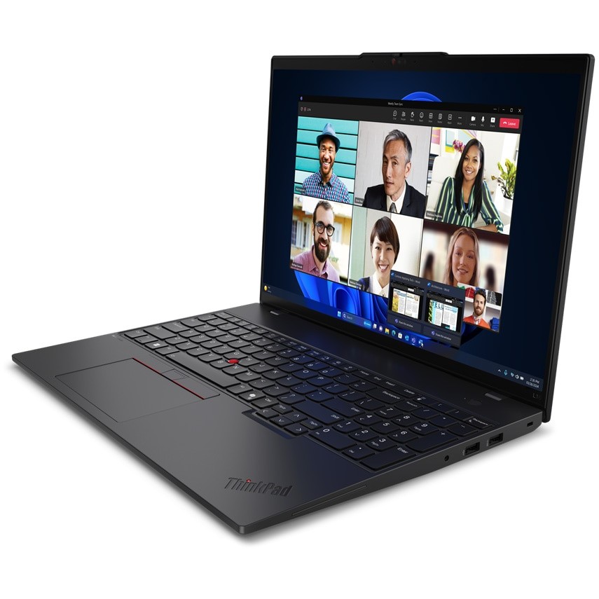 Laptop Lenovo ThinkPad L16 Gen 1 cu procesor Intel® Core™ Ultra 7 155U pana la 4.8GHz, 16" WUXGA, IPS, 16GB DDR5, 512GB SSD, Intel® Graphics, Windows® 11 Pro, Black, 3Y Onsite Upgrade