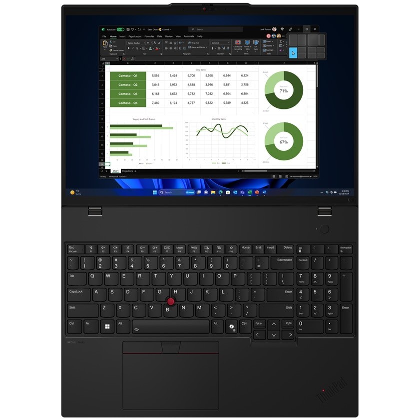 Laptop Lenovo ThinkPad L16 Gen 1 cu procesor Intel® Core™ Ultra 7 155U pana la 4.8GHz, 16" WUXGA, IPS, 16GB DDR5, 512GB SSD, Intel® Graphics, Windows® 11 Pro, Black, 3Y Onsite Upgrade