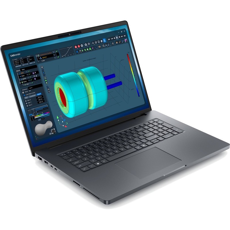 Laptop Dell Pro Max 18 Plus MB18250 Procesor Intel® Core™ Ultra 7 265HX 30M Cache, up to 5.30 GHz 18" WQXGA, 32GB DDR5 CSODIMM, 512GB SSD, NVIDIA RTX PRO 2000 Blackwell @8GB, Win 11 Pro, Gri