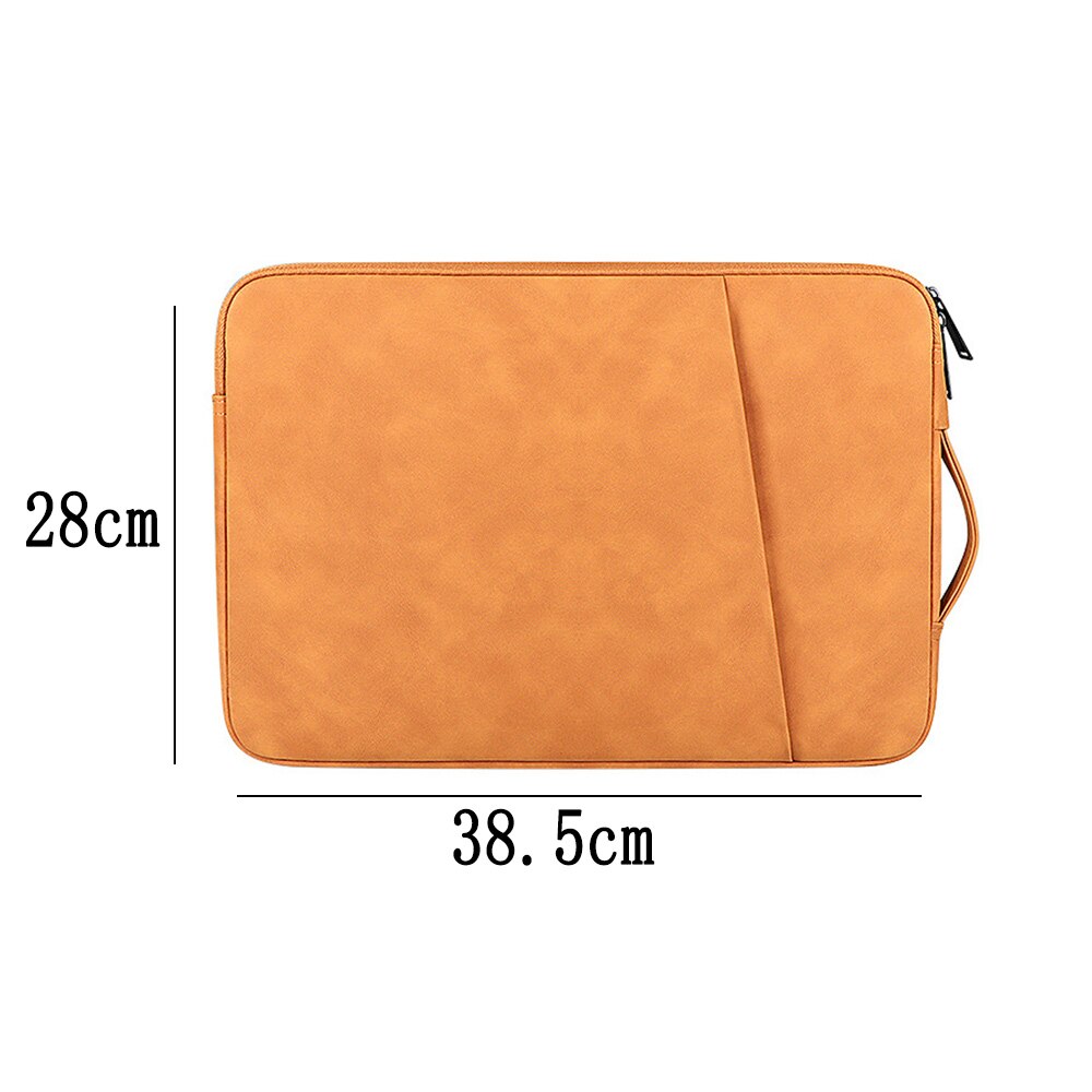 Husa Laptop Impermeabila, Portabila, Fermoar Neted, Captuseala Moale 360°, Galben, 38.5x28x3cm