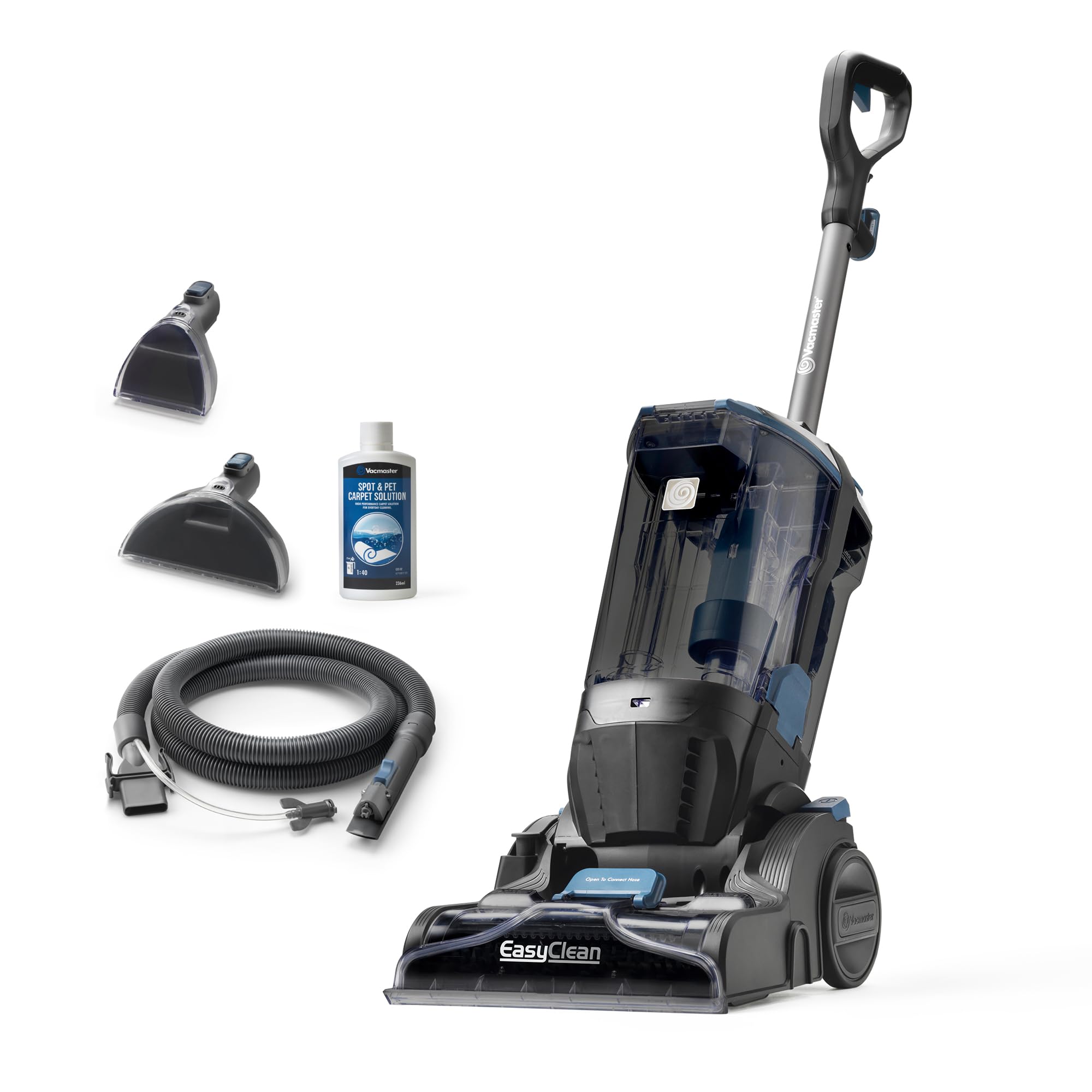 Curatator de covoare Vacmaster |Rezultate profesionale |Indeparteaza murdaria si petele |Motor puternic de 750 W |Capacitate rezervor 3.2L |Pentru covoare, scari si tapiterie