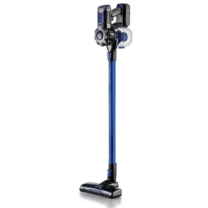Ariete 2722 22V Litiu, Aspirator 2 in 1 fara fir, Perii cu lumina LED, Baterie reincarcabila, Filtrare in 3 etape, Include set de accesorii, Albastru