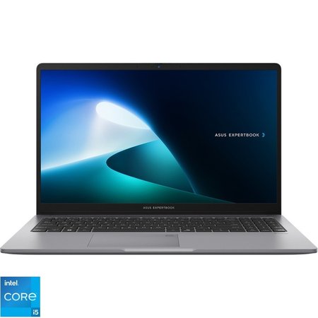 Laptop ASUS ExpertBook P1 P1503CVA, procesor Intel Core i5-13420H până la 4.6GHz, 15.6'', 24GB DDR5, 2TB SSD, Gri