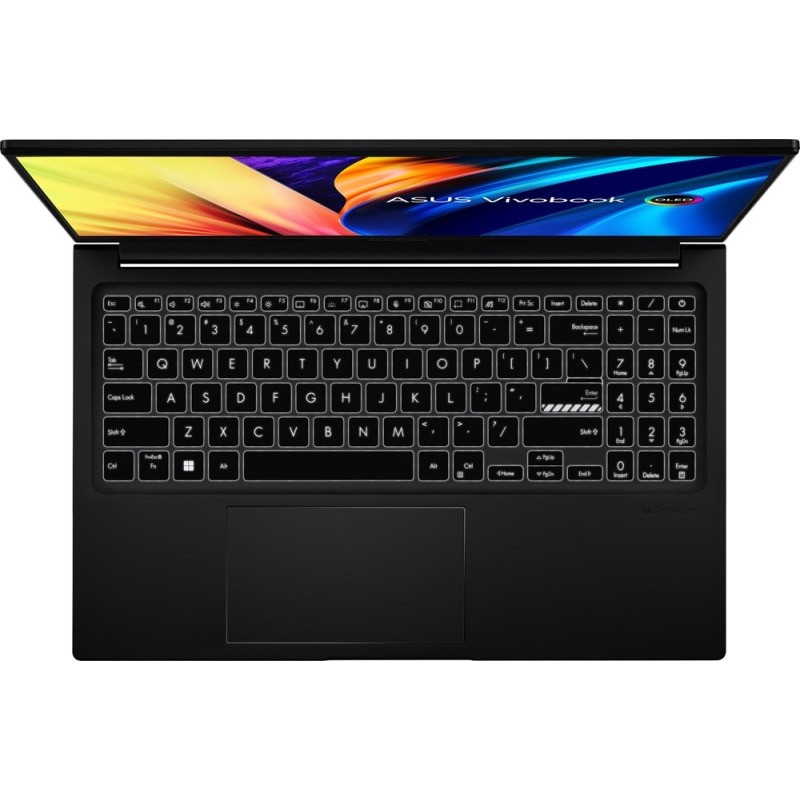 Laptop ASUS 15.6'' Vivobook 15X OLED, FHD, Procesor Intel® Core™ i5-1340P, 40GB DDR4, 2500 GB SSD, Intel Iris Xe, Negru