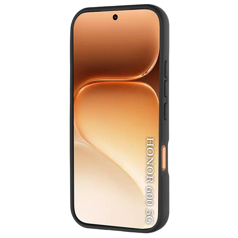 Husa de protectie pentru Honor 600 / 600 Pro premium cu inel stand rotativ, suport magnetic si bumper anti-alunecare - negru