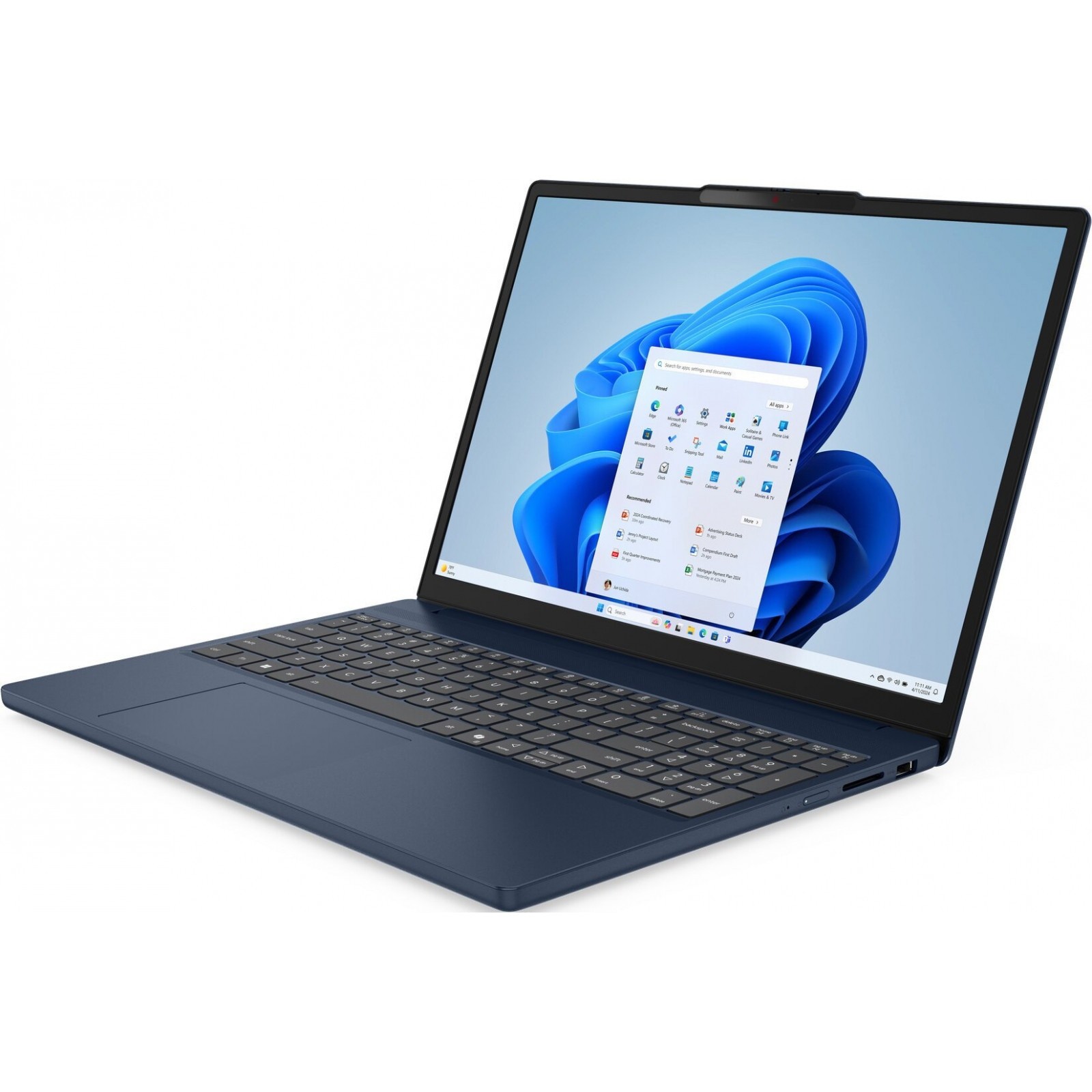 Laptop Lenovo IdeaPad Slim 3, 15.3" WUXGA, Intel® Core™ i5 13420H pana la 4.6 GHz, 16 GB RAM DDR5 4800, 512 GB SSD, Intel® UHD Graphics, Windows 11 Home, Cosmic Blue 512 GB