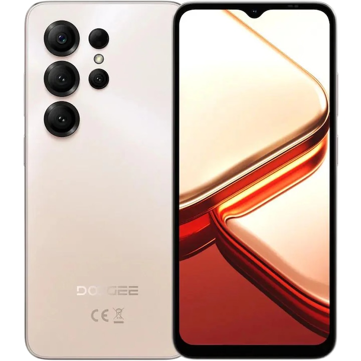 Telefon mobil Doogee Note 56 X, 4G, Dual SIM, Octa-Core, 6.56" HD+ 90Hz, 3GB RAM, 64GB, 6150mAh, Android 16, Gold
