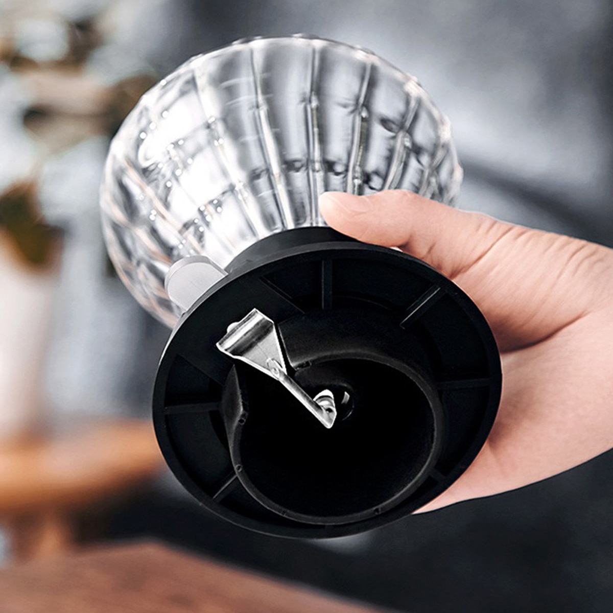 Cafetiera pour over, sticla, capacitate 4 cesti, transparenta