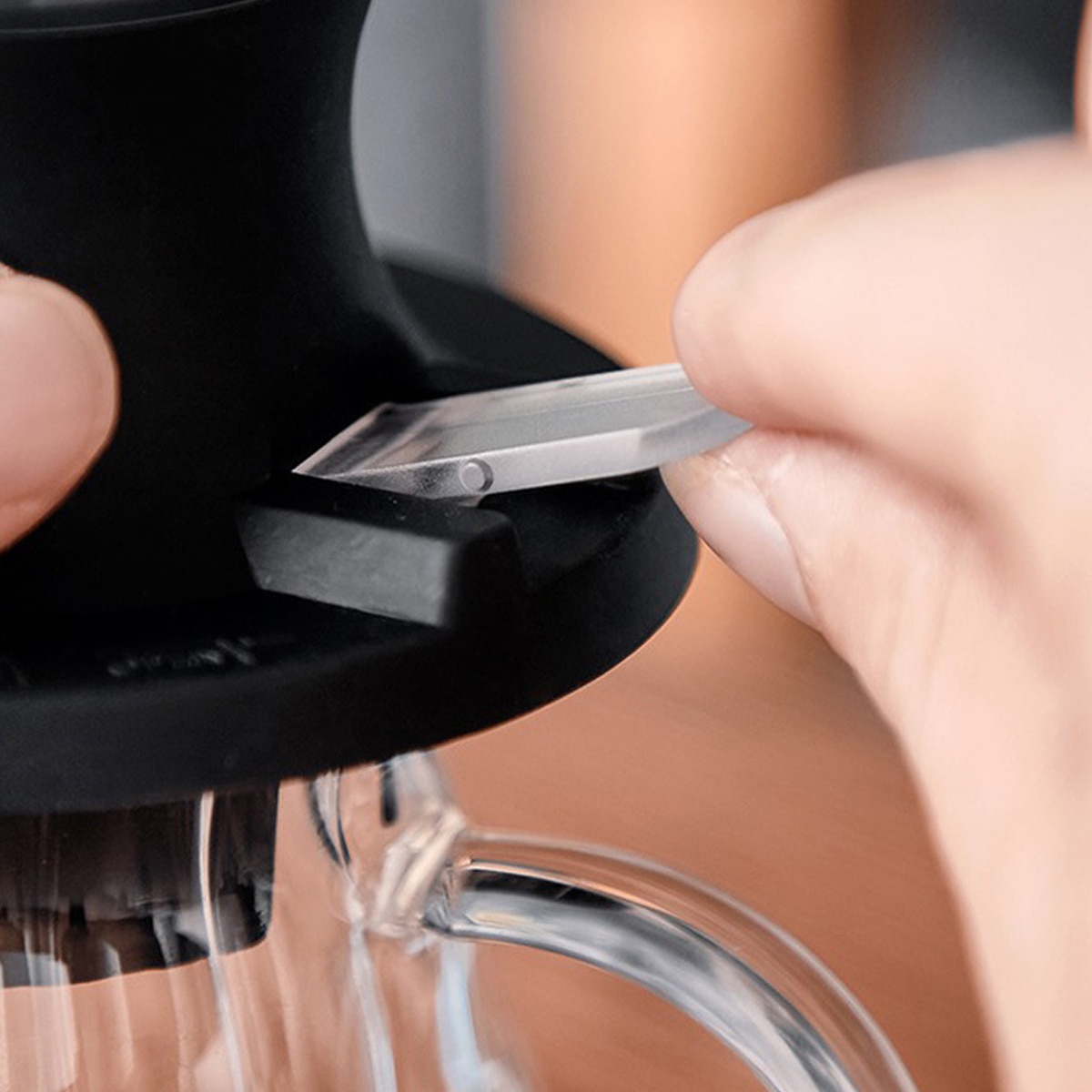 Cafetiera pour over, sticla, capacitate 4 cesti, transparenta
