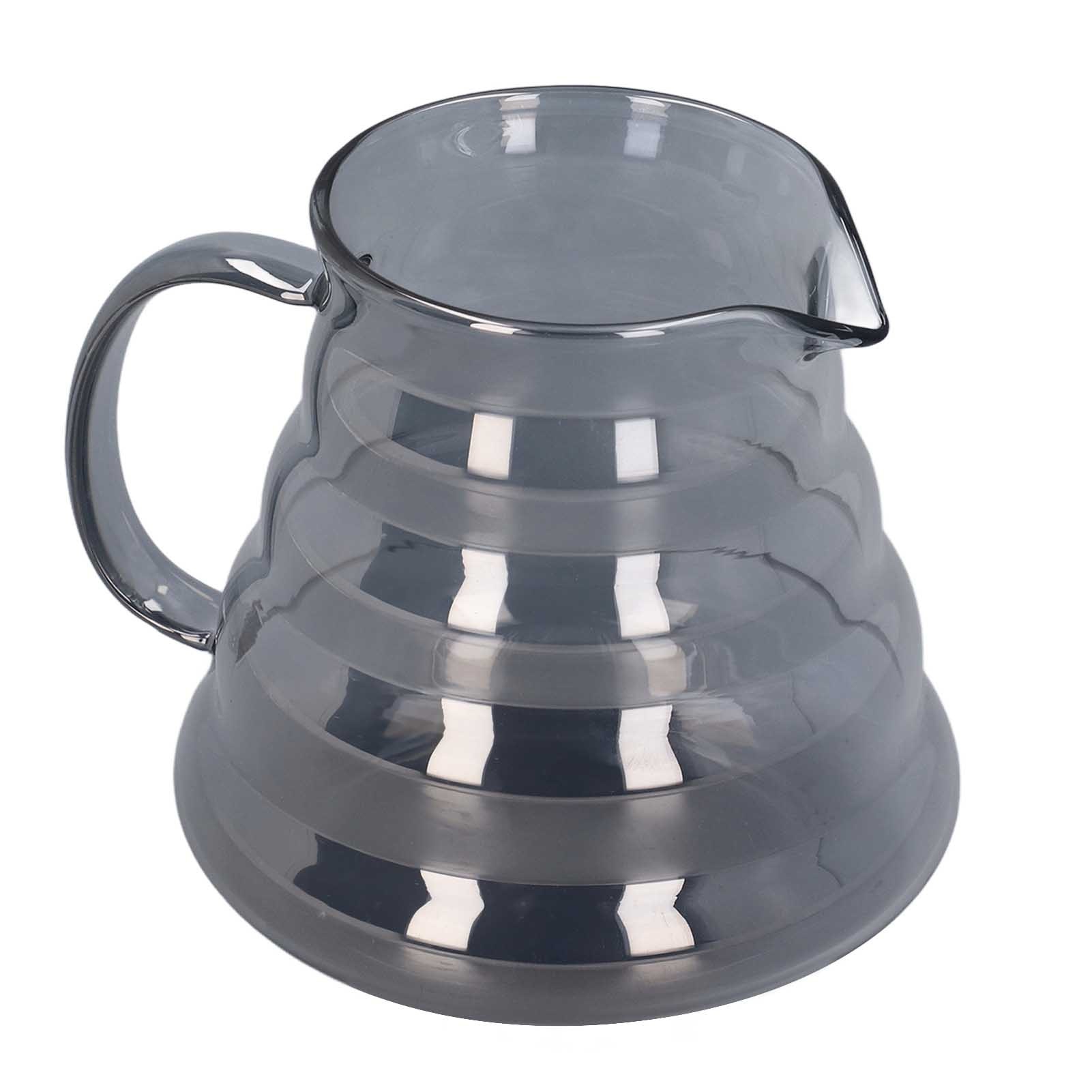 Cafetiera sticla borosilicata, 600ml, gri electrozic, 22x10cm