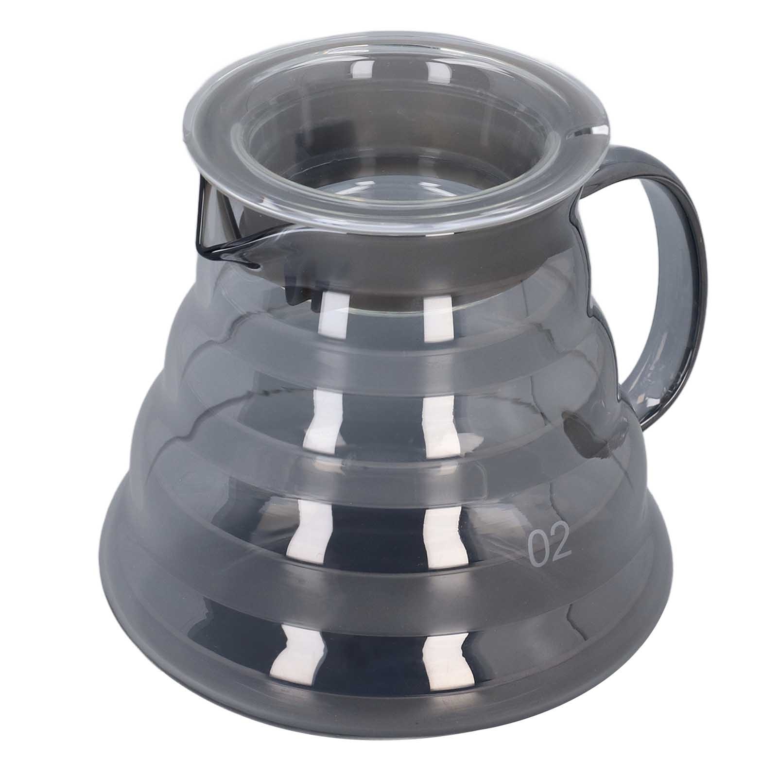 Cafetiera sticla borosilicata, 600ml, gri electrozic, 22x10cm