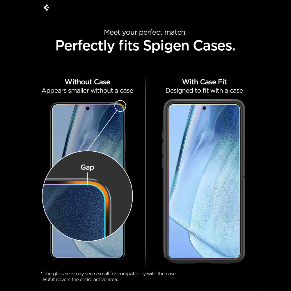 Set 2 folii sticla securizata Spigen Glas.tR EZ Fit Pro AC Anti Reflection, Kit montare inclus, compatibile cu Samsung Galaxy S26, Transparent