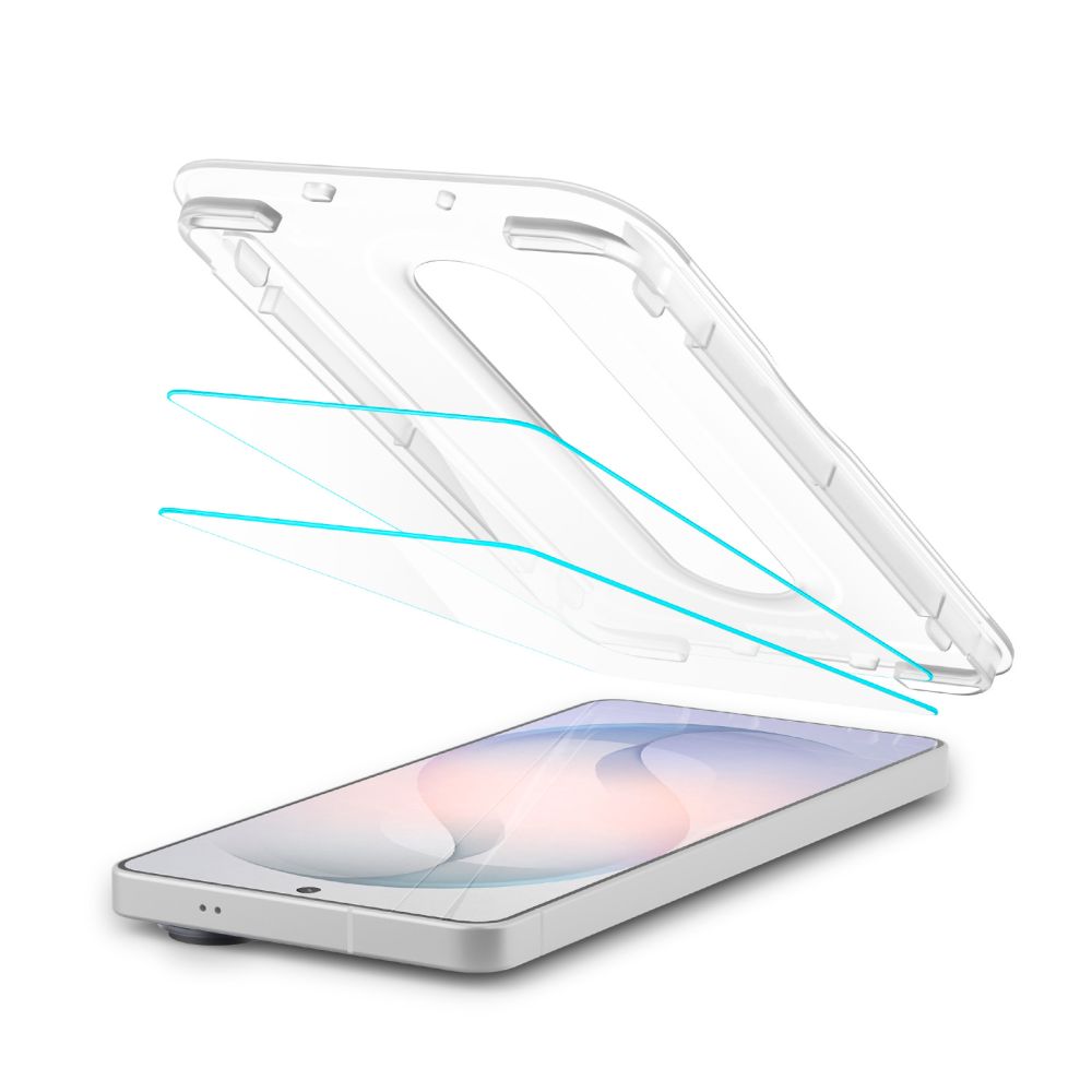 Set 2 folii sticla securizata Spigen Glas.tR EZ Fit Pro AC Anti Reflection, Kit montare inclus, compatibile cu Samsung Galaxy S26, Transparent