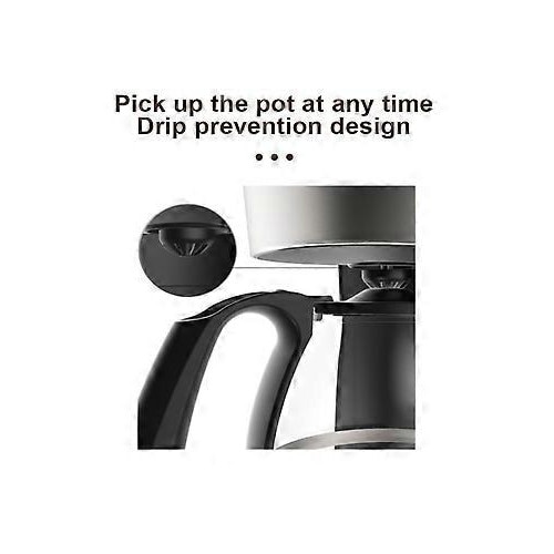 Cafetiera electrica 750ML capacitate mare negru 110V