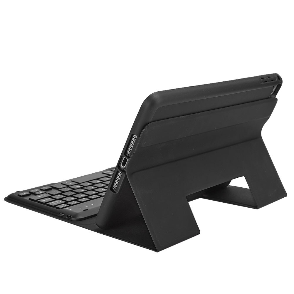 Husa de protectie cu tastatura Bluetooth pentru iPad Mini 4/5, Peysaitr, baterie de mare capacitate, suport pentru stilou, negru