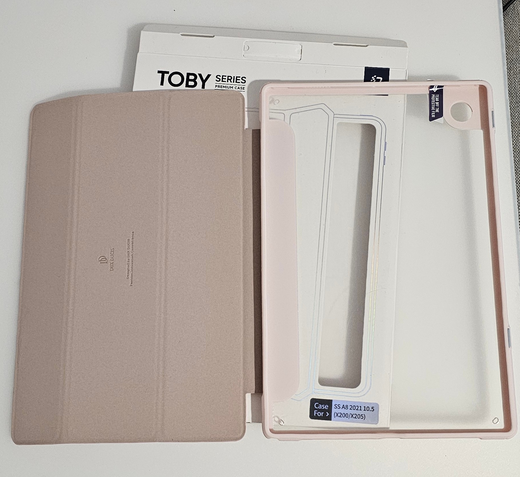 Husa premium pentru tableta Samsung Galaxy Tab A8 10.5" Model X200 / X20, Sigloo, Dux Ducis Toby, Black