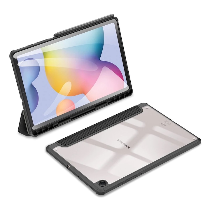 Husa premium pentru tableta Samsung Galaxy Tab A8 10.5" Model X200 / X20, Sigloo, Dux Ducis Toby, Black