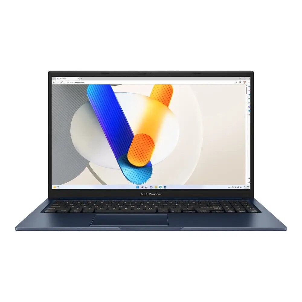 Laptop Asus Vivobook X1504VA-BQ057W, X1504VA-BQ057W, 15.6", Intel Core i5-1335U (10 nuclee), Intel Iris Xe Graphics, 16GB 3200MHz (8GB la bord + 8GB) DDR4, albastru
