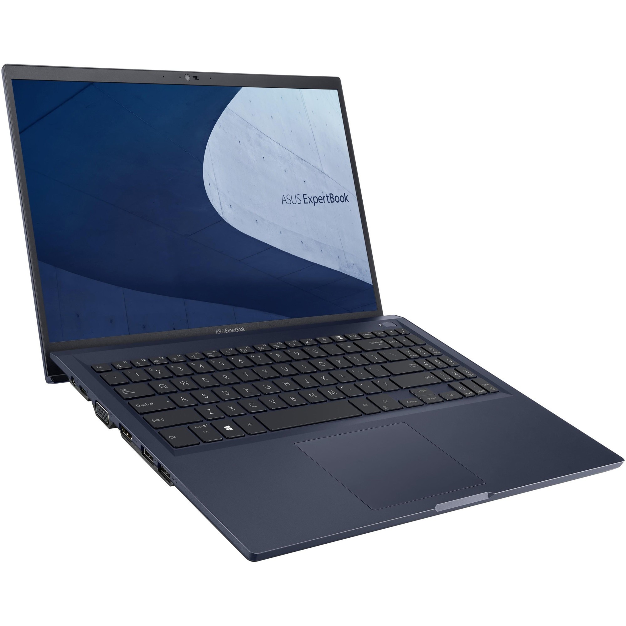Laptop Business ASUS ExpertBook B1 B1500CBA cu procesor Intel® Core™ i7-1255U pana la 4.7 GHz, 15.6", Full HD, 16GB, 512GB SSD, Intel® UHD Graphics, Windows 11 Pro, Star Black