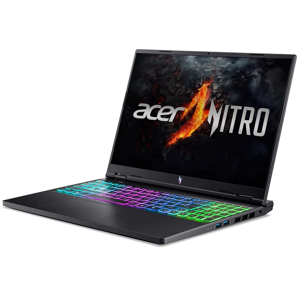 Laptop Gaming ACER Nitro 16 AN16-73-59U2, Intel Core i5-14450HX pana la 4.8GHz, 16" WUXGA, 16GB, SSD 512GB, NVIDIA GeForce RTX 4060 8GB, Linux, Negru