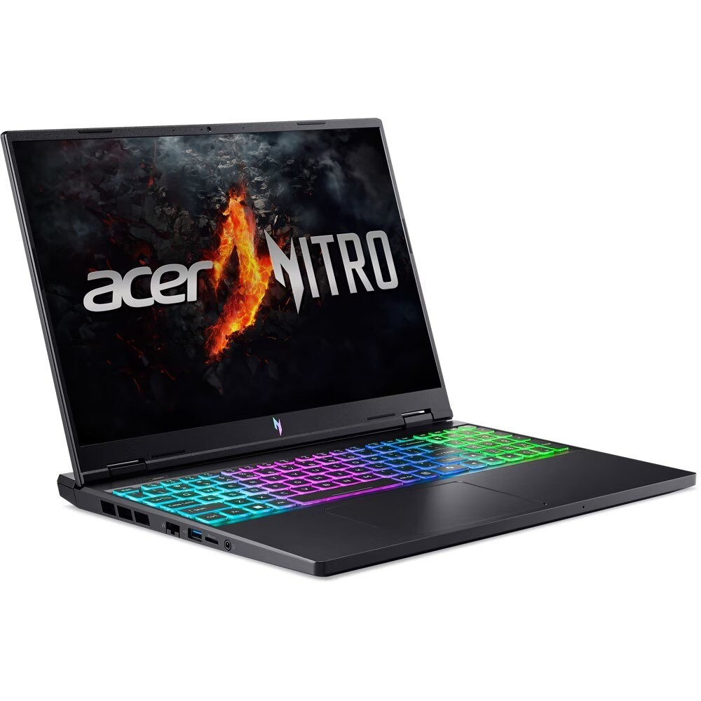 Laptop Gaming ACER Nitro 16 AN16-73-59U2, Intel Core i5-14450HX pana la 4.8GHz, 16" WUXGA, 16GB, SSD 512GB, NVIDIA GeForce RTX 4060 8GB, Linux, Negru