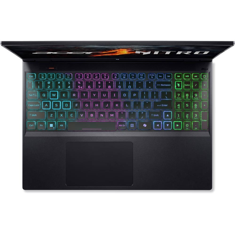 Laptop Gaming ACER Nitro 16 AN16-73-59U2, Intel Core i5-14450HX pana la 4.8GHz, 16" WUXGA, 16GB, SSD 512GB, NVIDIA GeForce RTX 4060 8GB, Linux, Negru