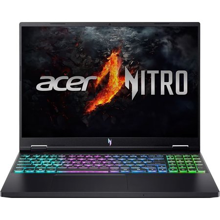 Laptop Gaming ACER Nitro 16 AN16-73-59U2, Intel Core i5-14450HX pana la 4.8GHz, 16" WUXGA, 16GB, SSD 512GB, NVIDIA GeForce RTX 4060 8GB, Linux, Negru
