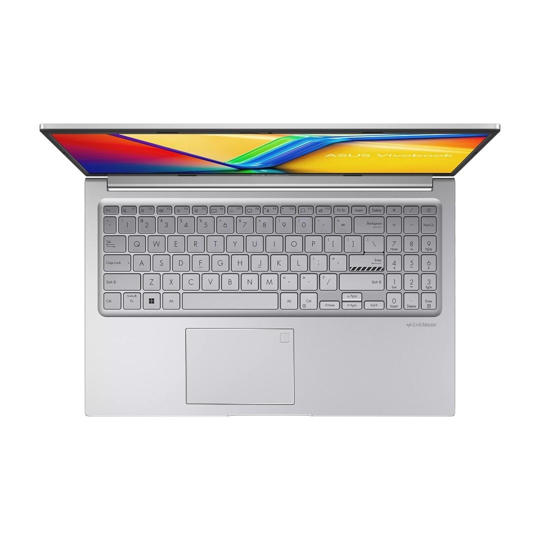 Laptop ASUS F1504VA-WS51, 15.6" Full HD, Intel® Core™ i5 1334U pana la 4.6 GHz, 16 GB RAM DDR4, 512 GB SSD, Intel Graphics, Windows 11 Home, Cool Silver 512 GB