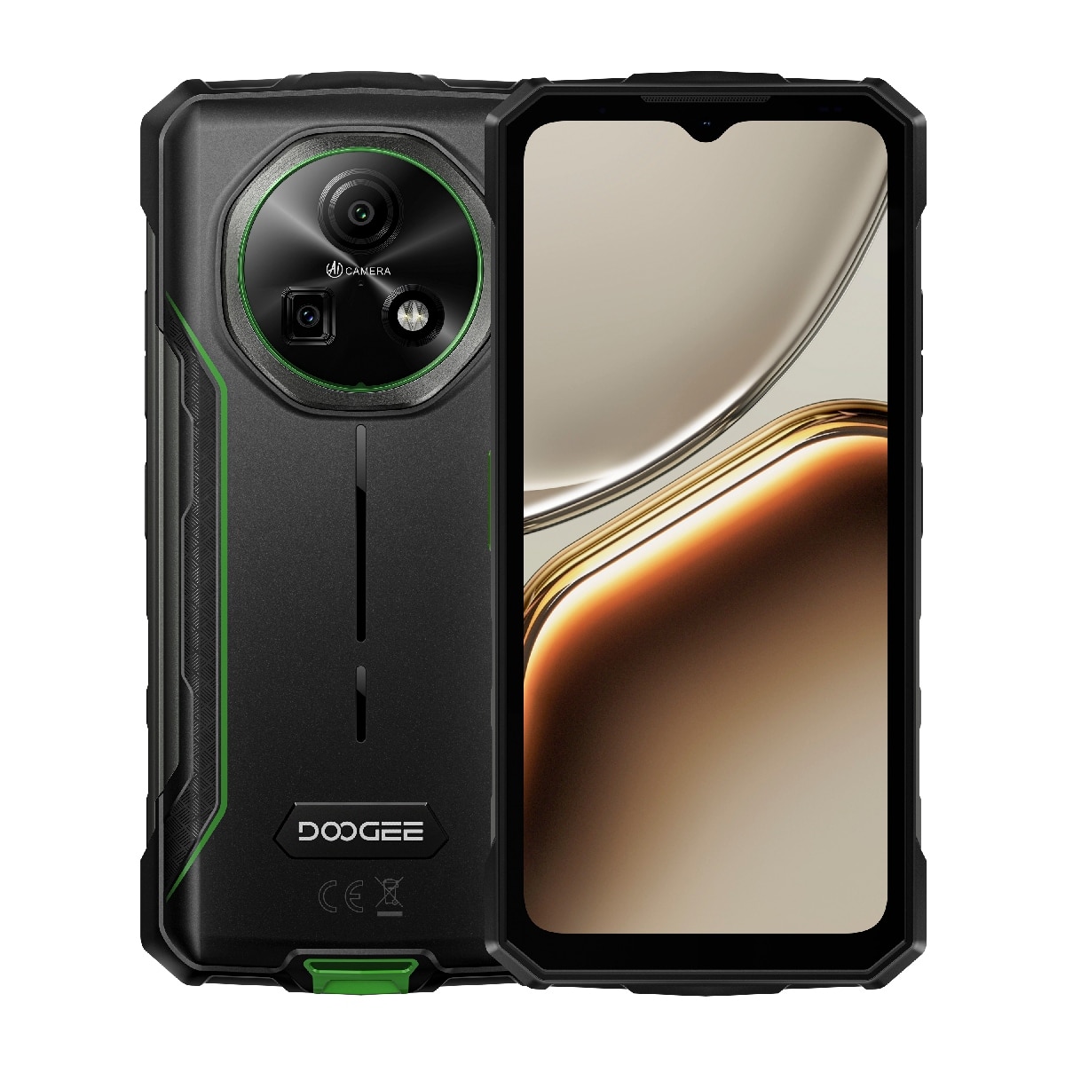 Telefon mobil Doogee Fire 7, 36GB RAM, 128GB, 64MP, negru/verde, 6.6"