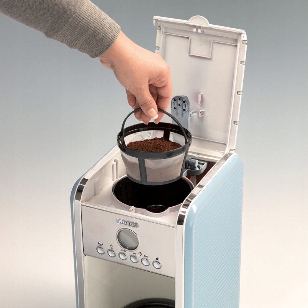 Espressor cafea Ariete Vintage albastru 1100W 21x23.5x34.5cm