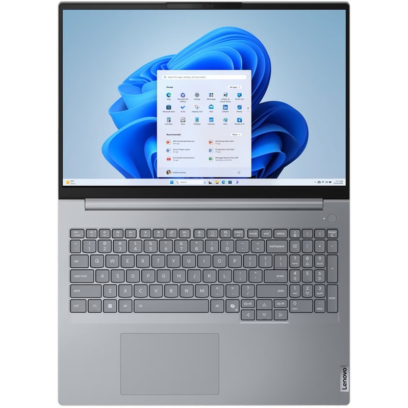 Laptop Lenovo Thinkbook 16 G8 IRL cu procesor Intel® Core™ 5 210H pana la 4.8GHz, 8 nuclee, 16" WUXGA, IPS, 24GB DDR5, 256 GB SSD, Intel® Graphics, No OS, Arctic Grey